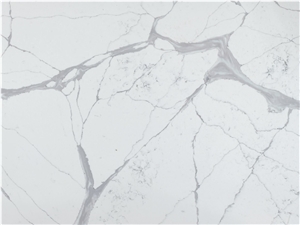Calacatta Vicenza White Quartz Slabs Countertops