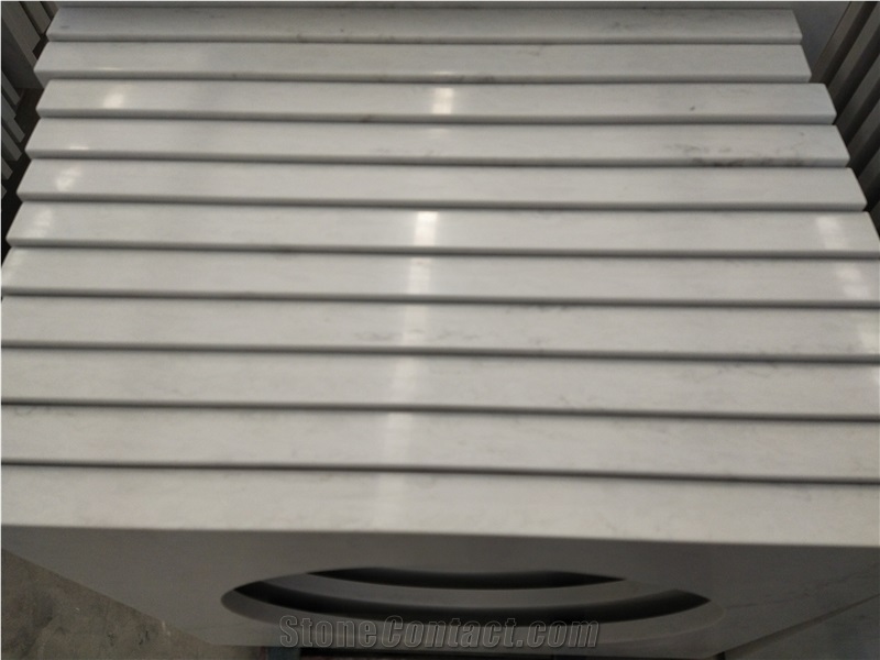 Carrara White Quartz Vanity Top