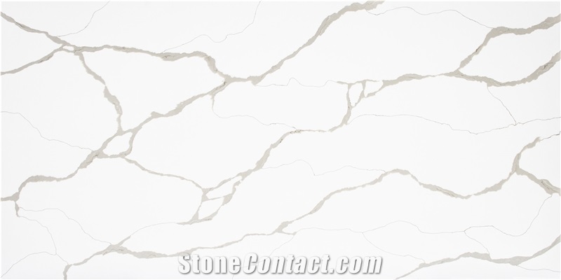 Strata Calacatta Gold Quartz Slab for Countertops