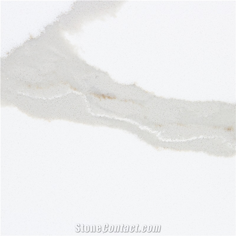 Strata Calacatta Gold Quartz Slab for Countertops