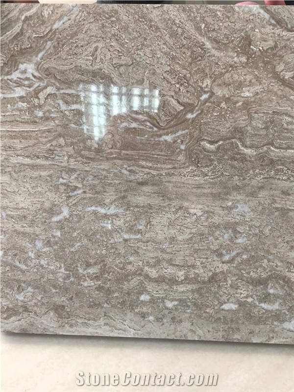 Didima Brown Marble Polished Slabs, Greece Didima Dark Marble
