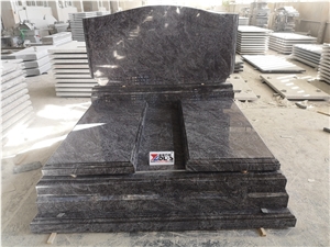 Bahama Blue Granite Israel Tombstone Headstone