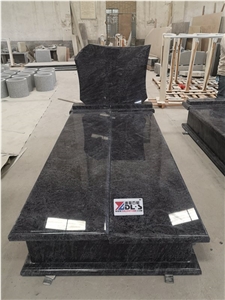 Bahama Blue Granite Western Style Tombstones