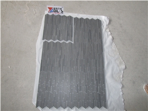 Basalt Andesite Grey Hone Mosaic Linear Tile Stone