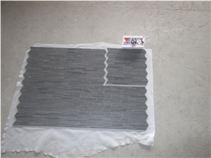 Basalt Andesite Grey Hone Mosaic Linear Tile Stone