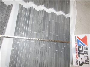 Basalt Andesite Grey Hone Mosaic Linear Tile Stone