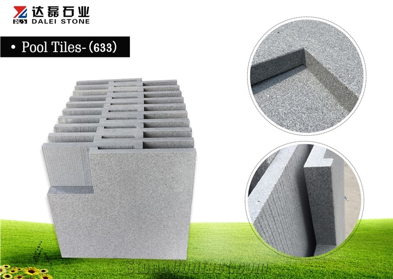 China G633 New G654 Granite Swimming Pool Copings