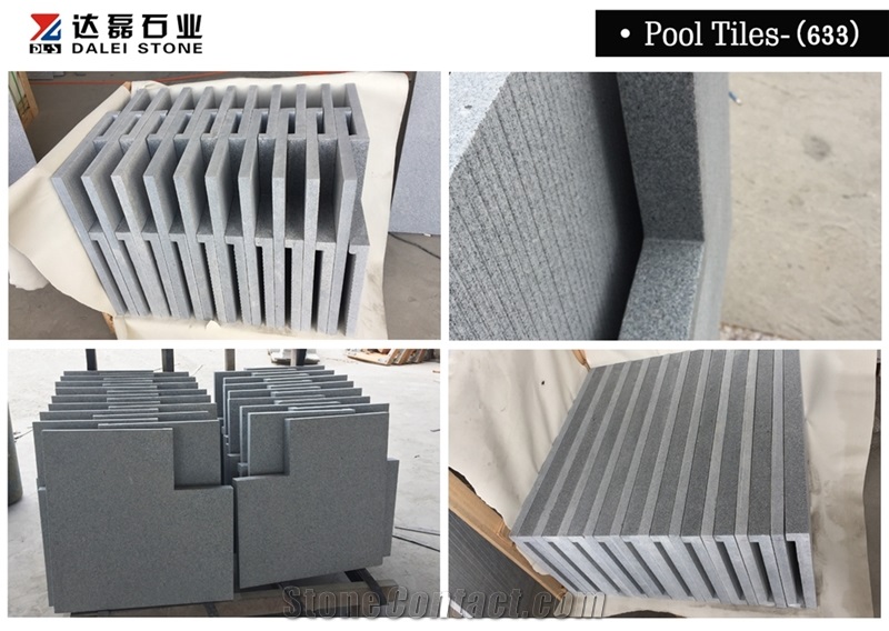 China G633 New G654 Granite Swimming Pool Copings