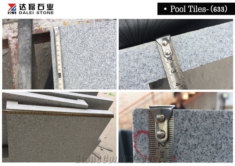 China G633 New G654 Granite Swimming Pool Copings