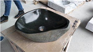 China River Stone Sinks Wash Basins Bathroom Set