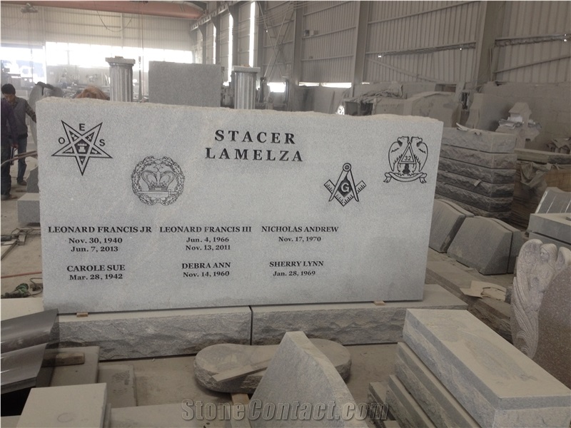 G633 Grey Granite Die Upright Monuments Usa Design