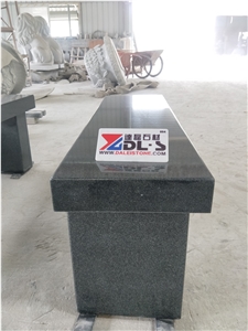 G654 Grey Black Granite Garden Street Bench Chairs