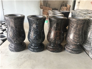 Grave Memorial Monumental Granite Vases