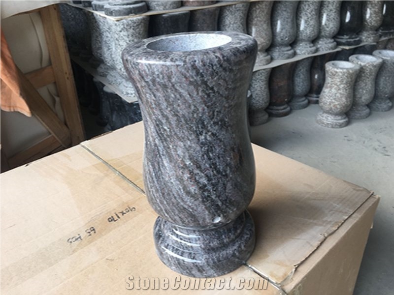 Grave Memorial Monumental Granite Vases
