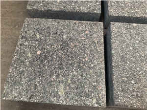 Green Porphyry Flamed Cobblestone Paving Sets