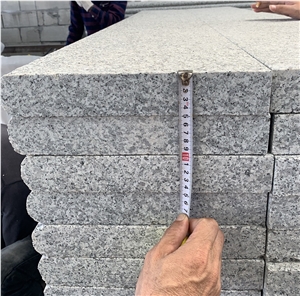 Grey Granite Stone Bullnose Stair Treads Steps