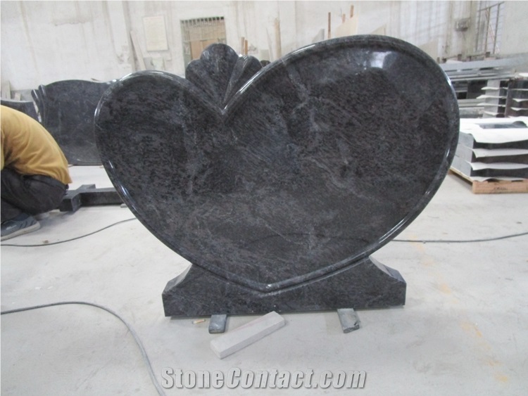 Hungary Bahama Blue Granite Cross Headstones