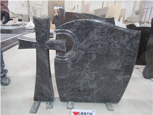 Hungary Bahama Blue Granite Headstones Wholesaler