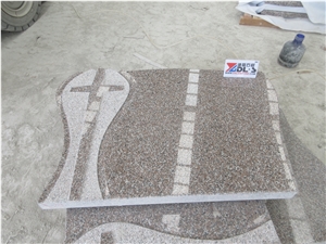 Lotus Brown,Pink Granite,Tomebstone/Headstone