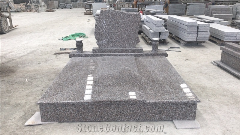 Lotus Brown,Pink Granite,Tomebstone/Headstone