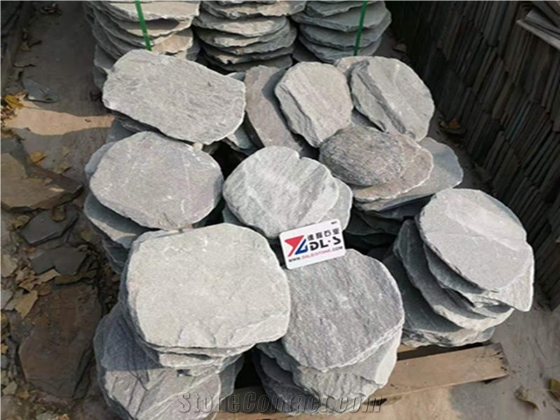 Lotus Green Slate Garden Decor Stepper Stone