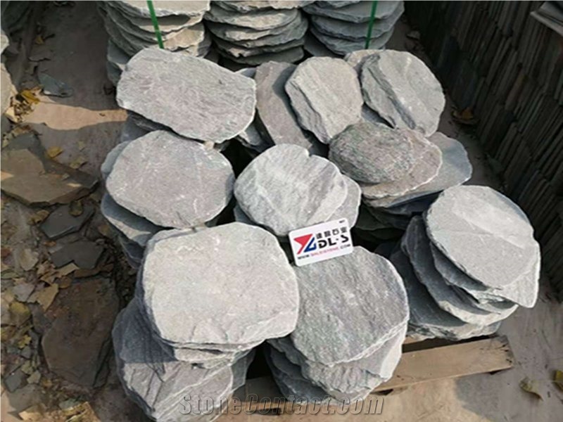 Lotus Green Slate Garden Decor Stepper Stone