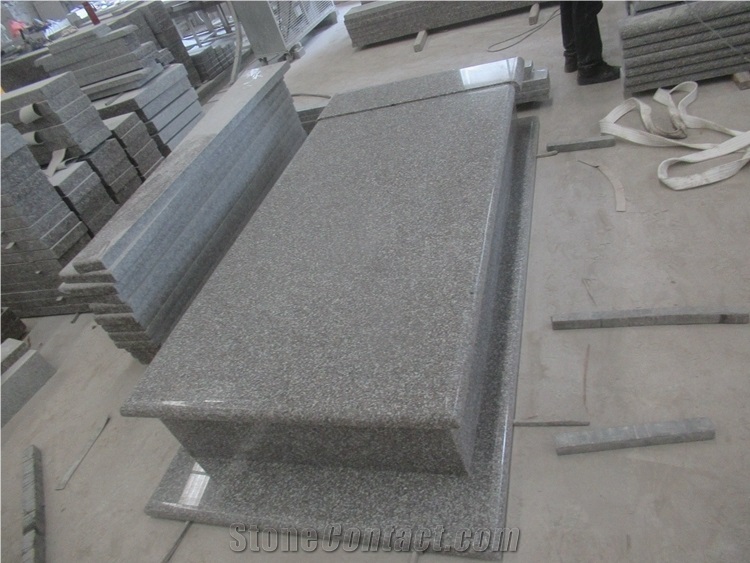 New G664 Granite Single Monuments Tombstone Design