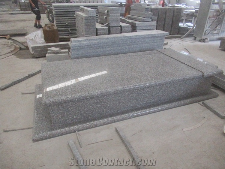 New G664 Granite Single Monuments Tombstone Design