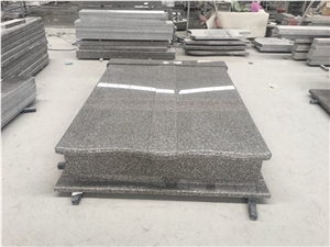 New G664 Granite Western Style Cross Tombstones