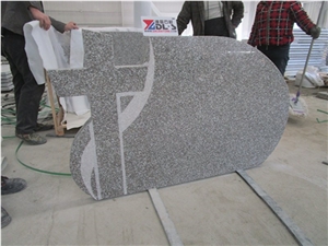 New G664 Granite Western Style Cross Tombstones