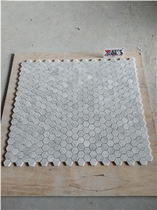 Pearl Shell Mosaic Bathroom Red Marble Tiles Wall