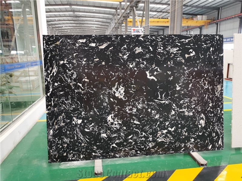 Silver White Dragon Artificial Marble Stone Slab