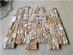 Yellow Wooden,Cultured Stone,Stacked Stone Veneer