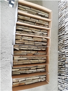 Yellow Wooden,Cultured Stone,Stacked Stone Veneer
