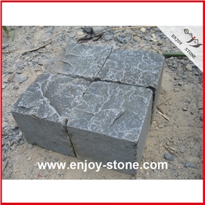 Natural Split + Tumbled Basalt Graden Cobblestone