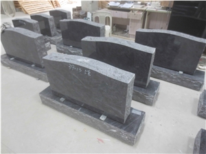 Blue Granite Uprigt Headstones Tombstone Monument