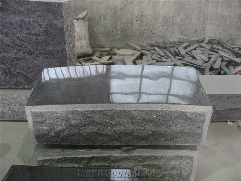 G654 Dark Grey Granite Headstone Monument