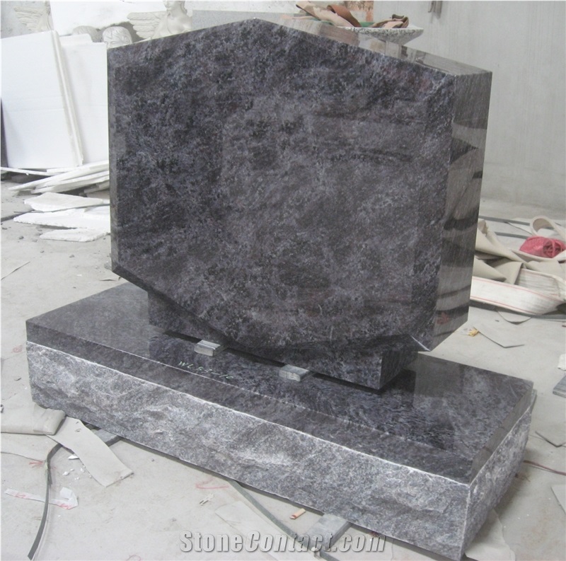 Granite Stone Laser Etched Headstone Monument