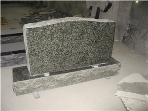 Green Granite Cemetery Headstone Monument