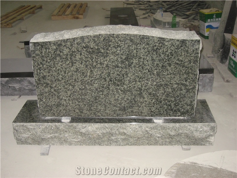 Green Granite Cemetery Headstone Monument