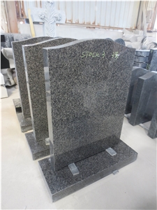 Grey Granite Tombstone Celtic Headstone Monument