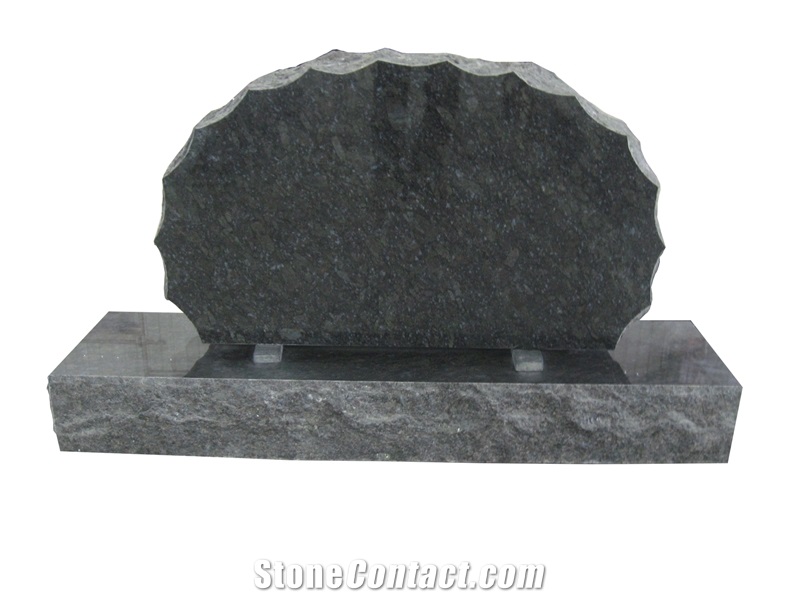 Ice Blue Flower Granite Headstone Monument Price