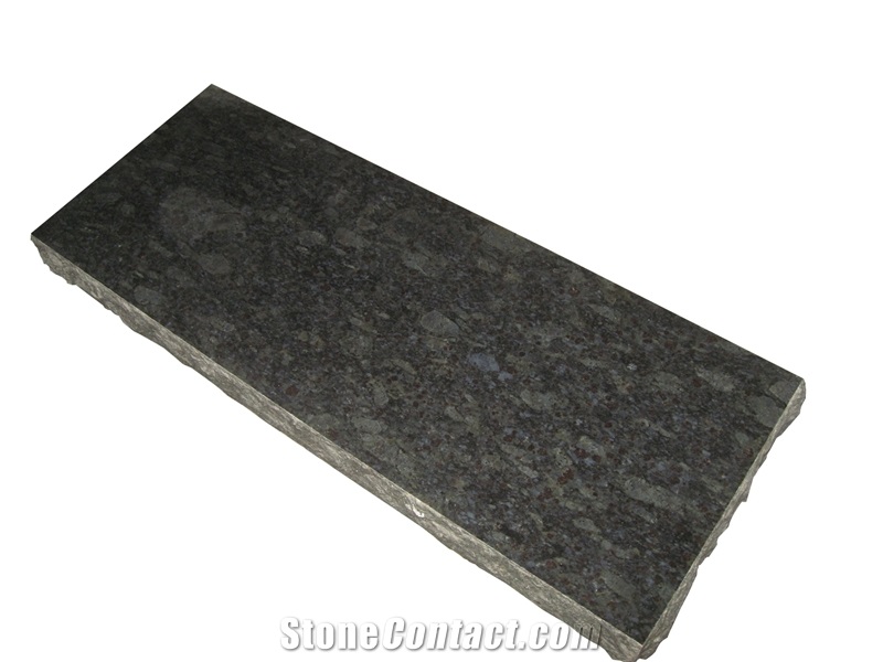 Ice Blue Granite Tombstone Flat Headstone Monument