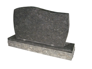 Ice Flower Blue Granite Gravestone Monument