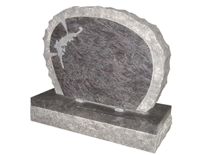 Unique Design Flower Tombstone Headstone Monument