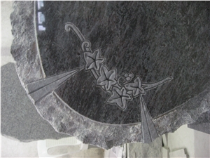Unique Design Flower Tombstone Headstone Monument