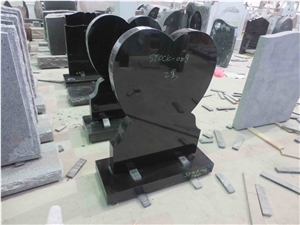 Western Style Tombstone Heart Headstone Monument
