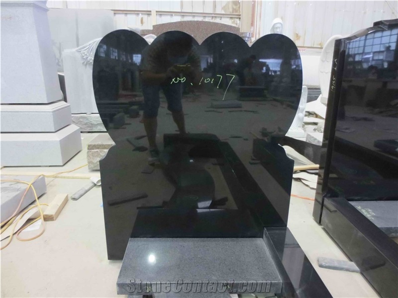 Western Style Tombstone Heart Headstone Monument