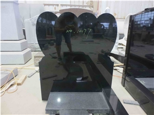 Western Style Tombstone Heart Headstone Monument