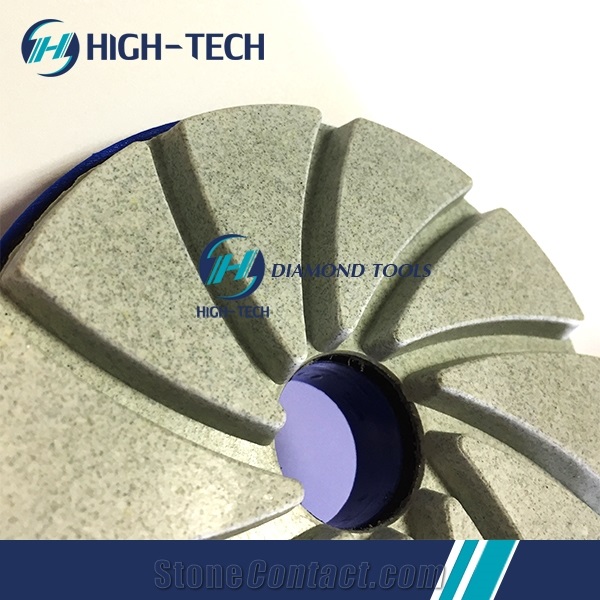 Snail Lock 5 Inch Diamond Edge Polishing Pad